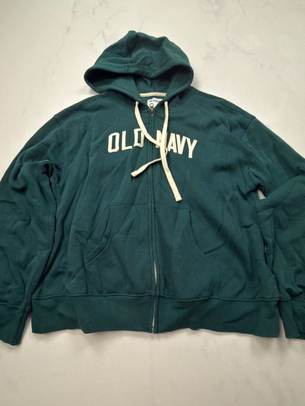 Old Navy Classic Style Hoodie Green 2010s Varsity - Mens S